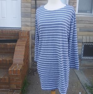 Sail to Sable | Nautical Striped Dress Womens XL